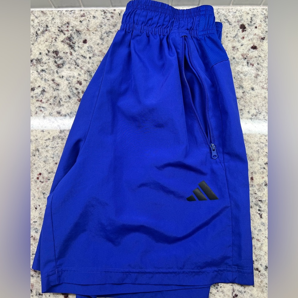 Mens Adidas Bright Blue Short